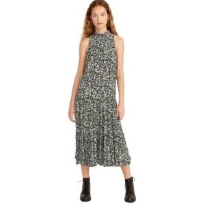 J. Crew Drapey Tiered Dress in Fall Garden Floral Sz 4